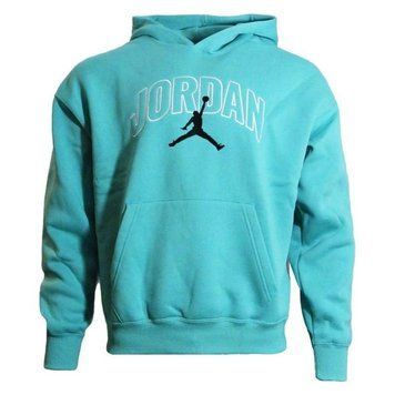 Air Jordan MenS Brooklyn Fleece Oversized Pullover Hoodie Blue