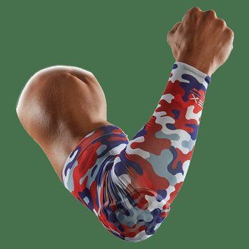 Нарукавник з захистом ліктя двохсторонній McDavid 6500PR HEX Reversible Shooter Arm Sleeve, USA Camo / White (1 шт.), камуляжний/білий MD6500PR-USACAMO-WHITE фото