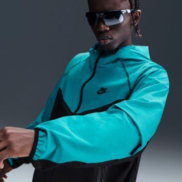Мужская кофта Nike tech windrunner turquoise HM7151-345 фото
