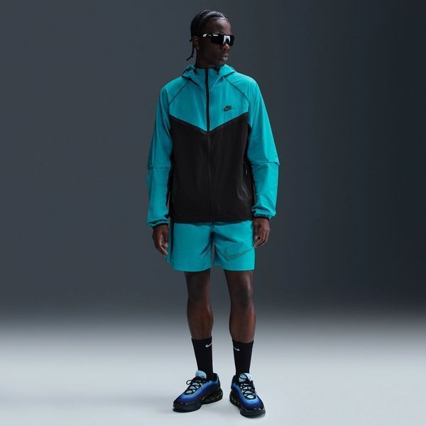 Мужская кофта Nike tech windrunner turquoise HM7151-345 фото
