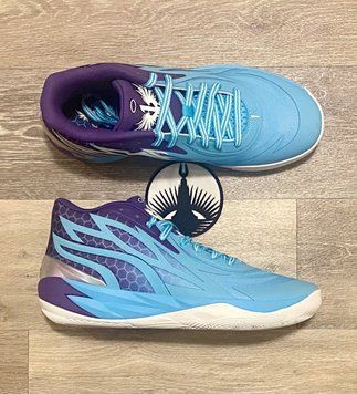 Баскетбольні кросівки PUMA LAMELO MB.02 Mid "Fade" purple/blue (379779-01) 379779-01 фото