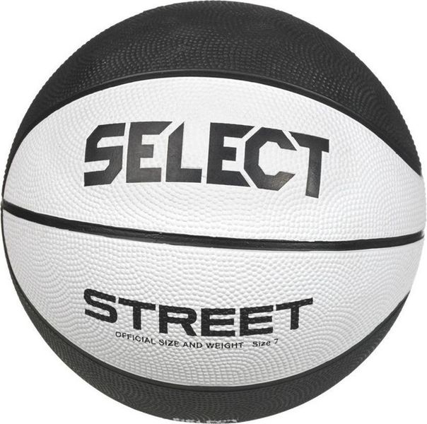 М'яч баскетбольний Select BASKETBALL STREET v23 біло-чорний Уні 6 205570-126 6  205570-126 6 фото