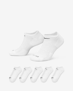 Nike Everyday Plus Cushioned Training No-Show Socks (6 Pairs) White SX6898-100 34-38