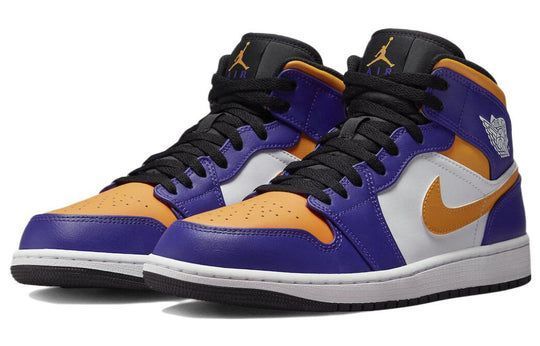 Чоловічі кросівки Air Jordan 1 Mid 'Lakers' (DQ8426-517) DQ8426-517 фото