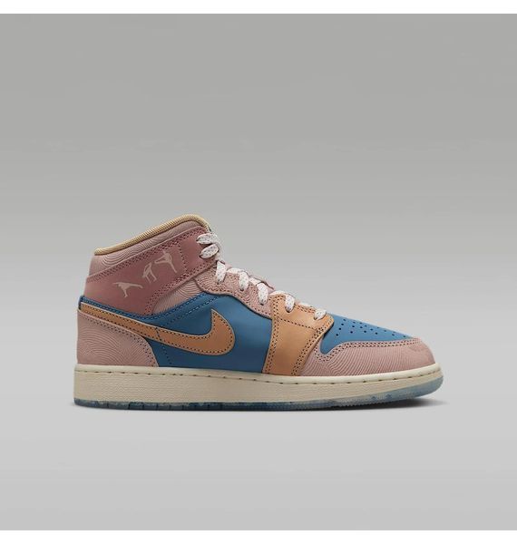 Жіночі кросівки Jordan 1 Mid Gs &ldquo;Zen&rdquo; (FN7452-400) (FN7452-400) FN7452-400 фото