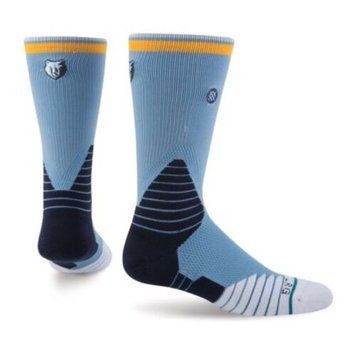 Носки STANCE NBA Memphis Grizzlies Logo Crew Basketball Socks M559C5LCGR-LBL фото