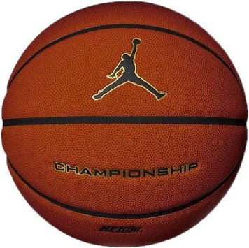 М'яч баскетбольний Nike JORDAN CHAMPIONSHIP 8P DEFLATED NFHS чорний, золотий Уні 7 J.100.8251.891.07 7  J.100.8251.891.07 7 фото